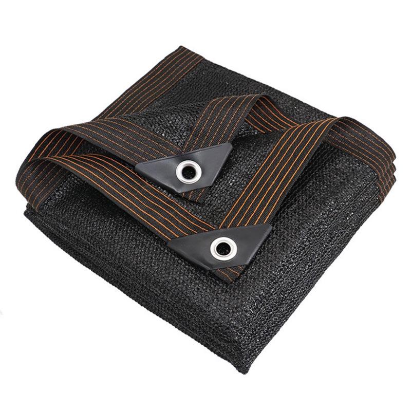 Verdicktes schwarzes Sonnenschutznetz für Balkon, Dachterrasse, Innenhof und Gartenkühlung und Wärmeisolierung