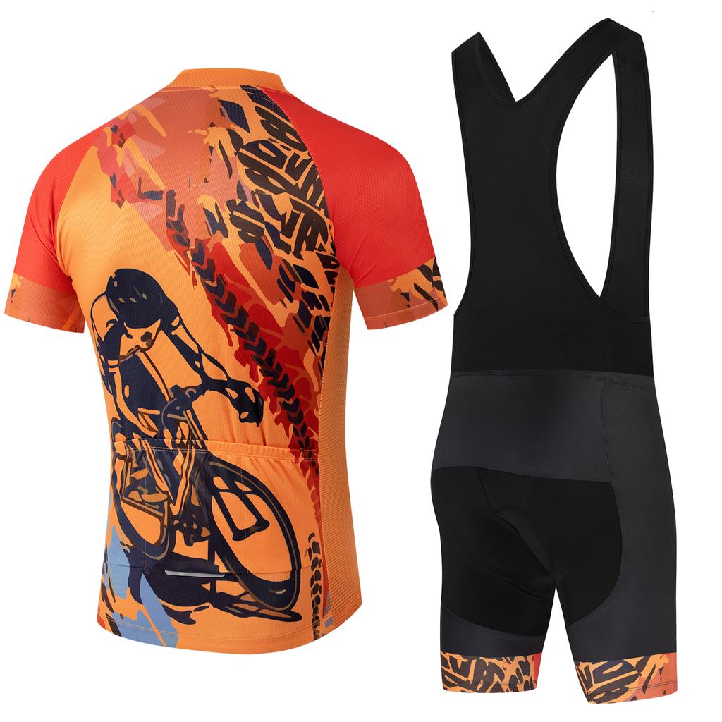 Pro Cycling Jersey Set Summer Short Sleeve Men's MTB Bike Cycling Clothing Maillot Ropa Ciclismo Uniform Suit Summer 2026 Breathable Cycling Suit Set