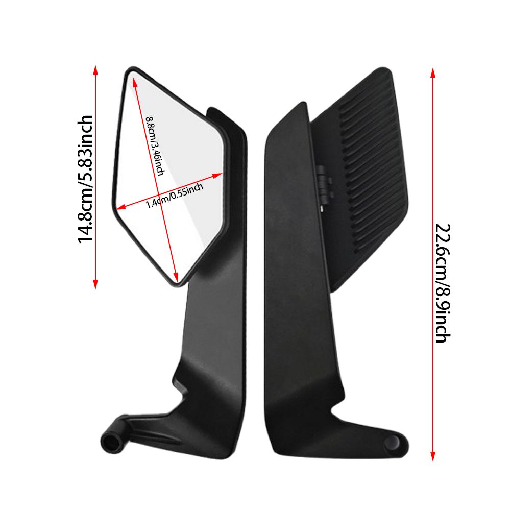 Motorcycle Rearview Mirror Invisible Wing Adjustable Rotating Side View Mirror For MT07 MT03 MT25 MT09 MT09 MT10