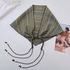 Lightweight Triangle Scarf Beaded Tie Neckerchief Versatile Layering Accessory  Waist Wrap