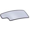 Lower Mirror Glass Heated Convex Towing Mirror Driver Side Lower Exterior Mirror Glass with Backplate Replacement for