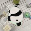 Panda Embroidered Soft Coral Fleece Hand Towel - Water Absorbent Kitchen Cloth