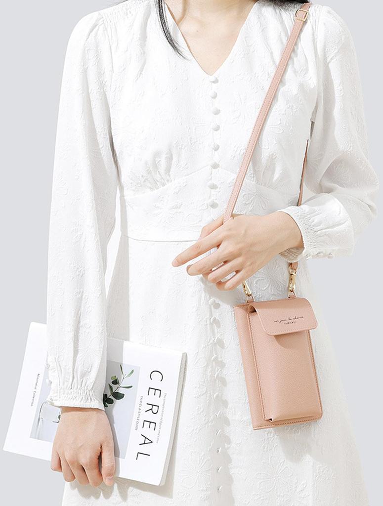 Passport neck smartphone overseas card travel snap button pastel colors case, strap, case, stylish, cute, lightweight, thin, small, women's, travel,