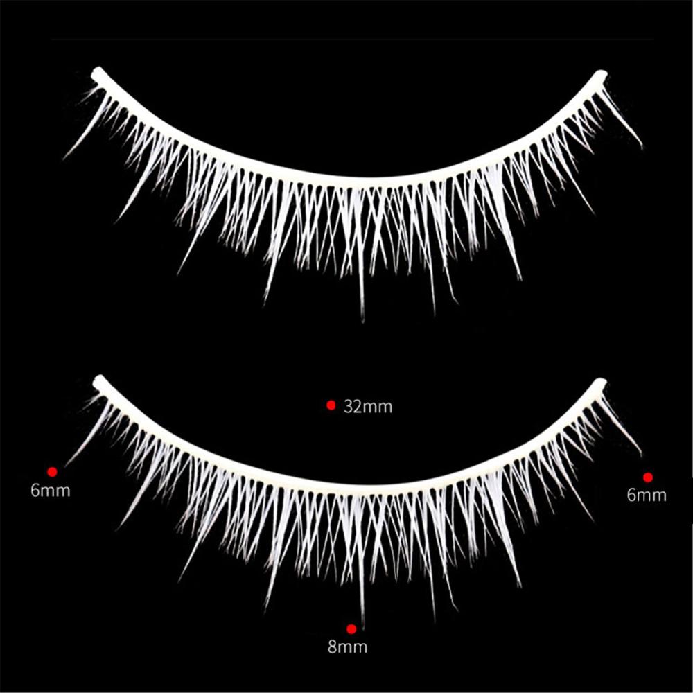 Cosplay Wispy Natural for Halloween Cosplay False Eyelashes White Lashes False Lashes Fluffy