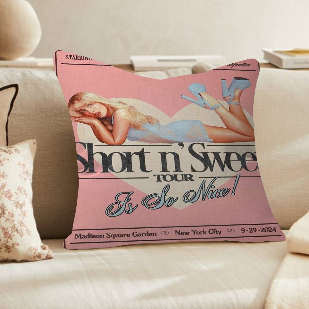 Singer Sabrina Pillow Gift Home Office Decoration Bedroom Sofa Car Cushion Cover case x