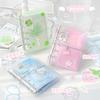 M5 Mini Portable Twill Loose-leaf Book Three-fold Storage Small Fresh Handbook Diary Student Reward Notebook