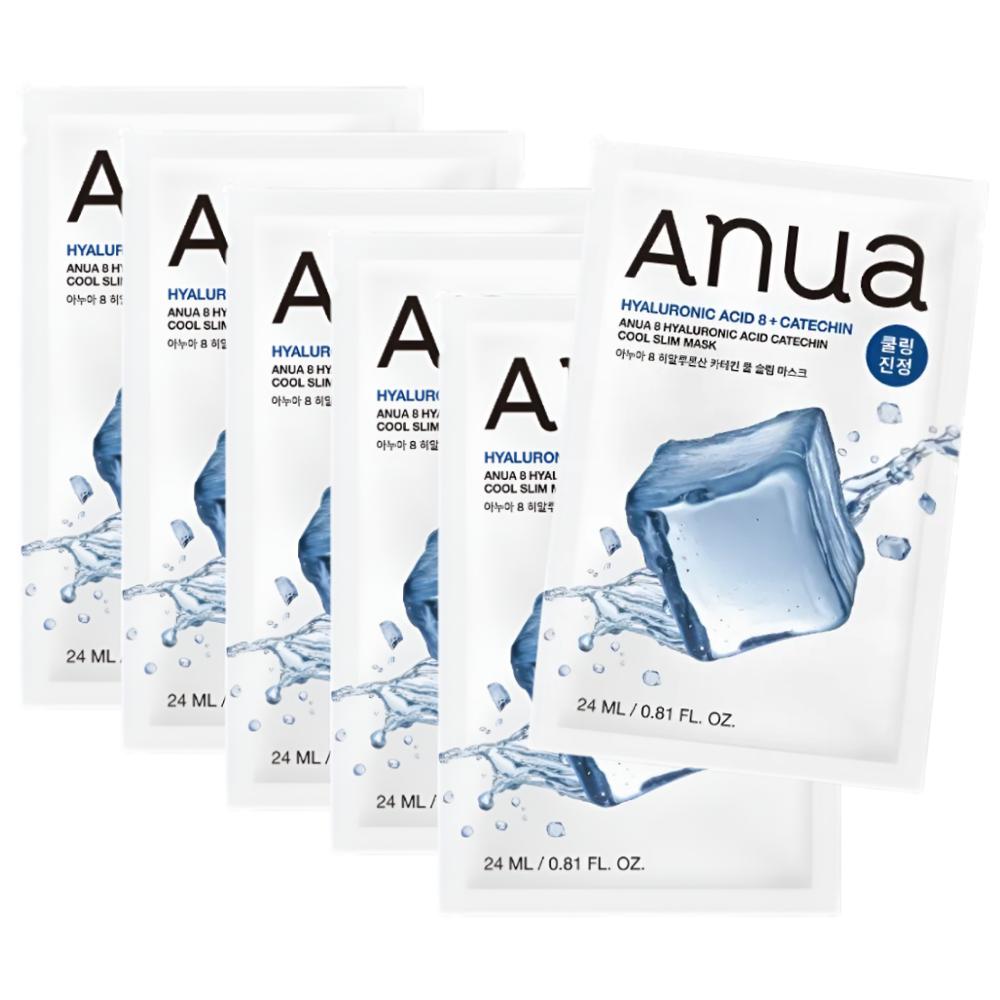 Anua 8 Hyaluronic Acid Catechin Cool Slim Mask Sheet 6ea Set – K-Beauty Trending Skincare
