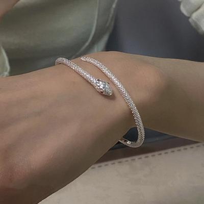 Creative Snake Open Cuff Bracelet Bangles For Women Girl Fashion Trendy New Jewelry Party Friend Gift Pulseras Mujer
