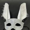 Rabbits Ears Masquerade Half Mask for Themed Event Proms and Festivals Party Rabbits Glitter Eyemask for Adult Unisex