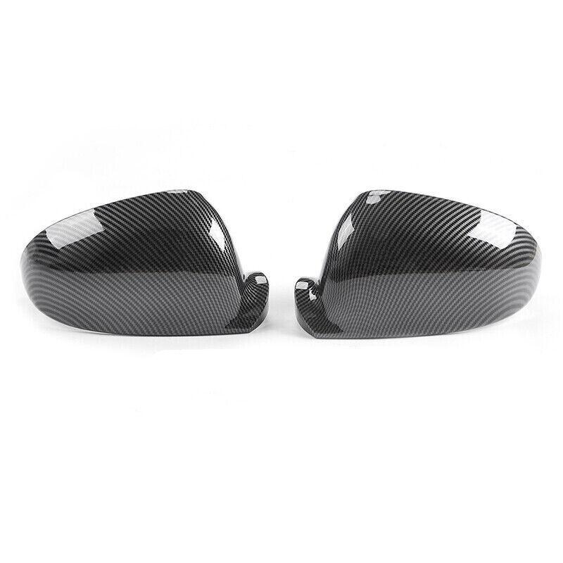 For Volkswagen VW Golf 5 MK5 GTI Jetta 5 Passat B6 B5.5 Car Rearview Side Mirror Cover Wing Cap Exterior Door Case Trim Carbon