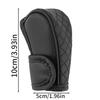 Car Shift Handle Cover Perforated Breathable Leather Gear Shift Cover Non-Slip Wear-resistant Shift Knob Decor Protective Cover