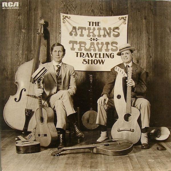 

LP Record CHET ATKINS MERLE TRAVIS The AtkinsTravis Traveling Show AFL10479 RCA 1974 UK CountryFolk Used