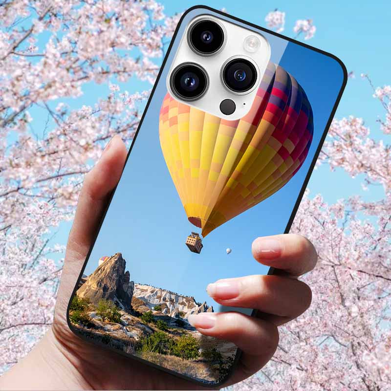 For iPhone 16 Pro Max Case Tempered Glass Hard Fashion Cover Soft Bumper for iPhone 16 Pro Phone Shell Capa iPhone 16 Plus Cases