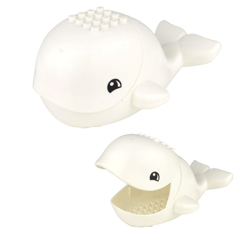 Sea World Animal Blue Shark Whale Sharks Model Blocks Toy For Children Mini Animals Figures Education Toys Compatible Building