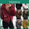 Giacca Autunno Inverno e Cappotto Corto con Cappuccio in Pelliccia di Coniglio da Donna
