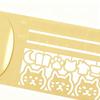 Stencil Ruler Cute Cartoon Metal Portable Offices Supplies Cats Claw Ruler for Christmas Birthdays Holidays Daily Indoor Outdoor