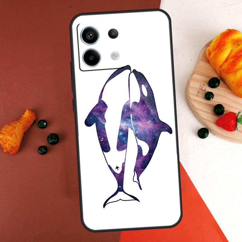 

Orcas Whale Case For Xiaomi Redmi Note 14 13 Pro 9 10 11 12 Pro 10S 11S 12S Redmi 13C 10C 12C 14C Coque Redmi Note 10S