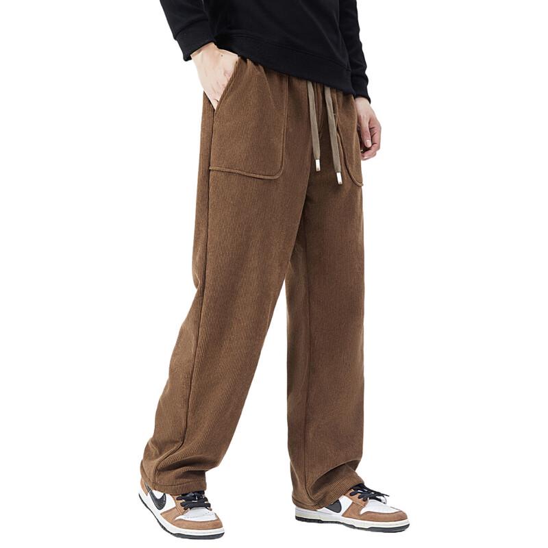 OVERPROTECTIONit Men's Fleece-Lined Straight Leg Casual Pants