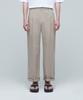 Musinsa Standard Cotton Linen Two-Tuck Wide Pants [Beige]