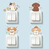Cartoon Painted Puppies and Kittens, Bedroom, Living Room, Entrance Hall, Switches, Stickers, Decorative Stickers