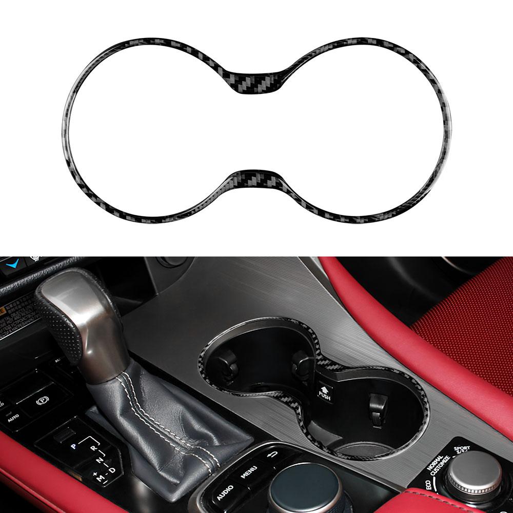 

Real Soft Carbon Fiber for Lexus RX 300 350h 450h 2016 2017 2018 Car Central Water Cup Holder Sticker Accessories for Lexus RX