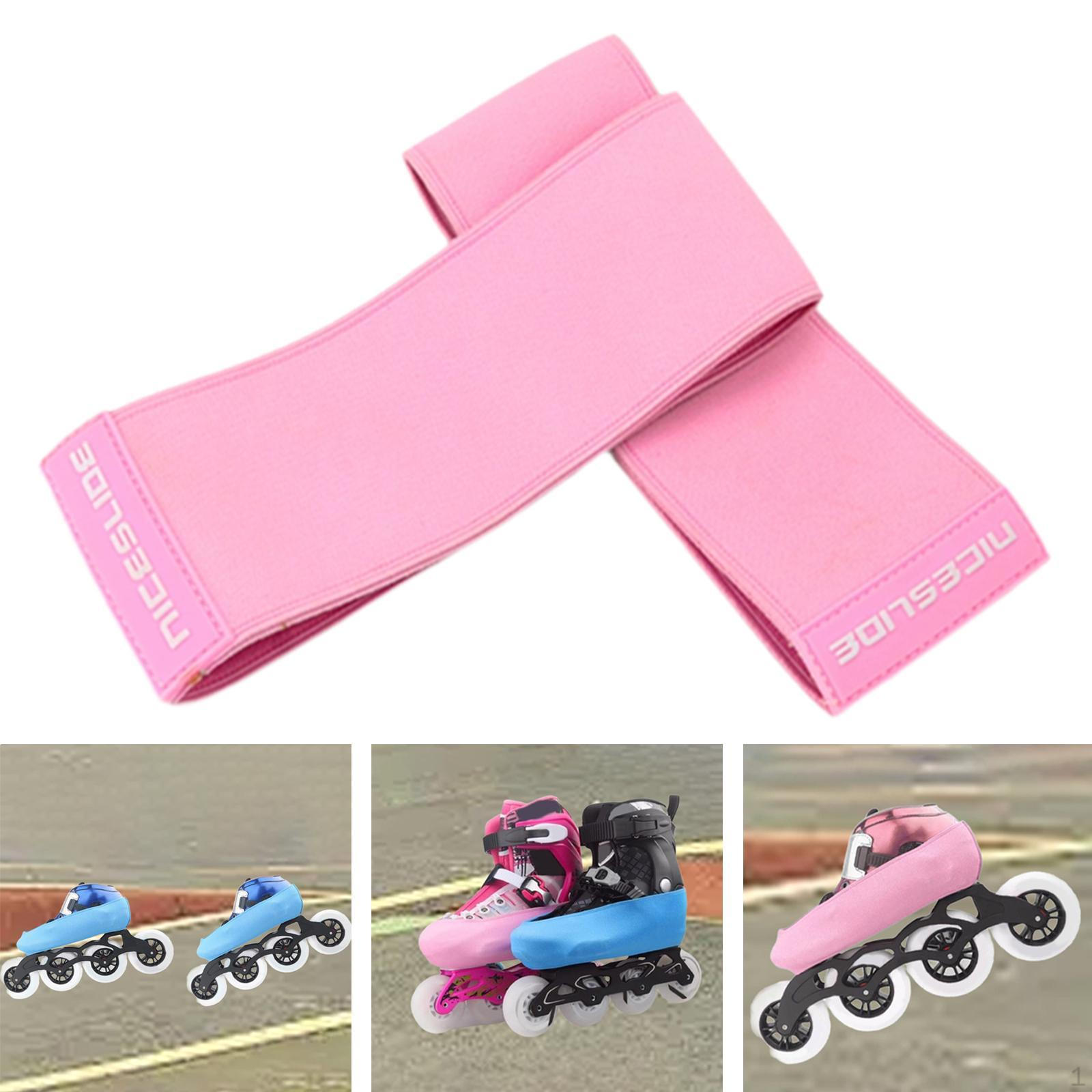 

1 пара чехлов для ботинок для коньков, защита от царапин, портативная легкая обувь, защита для фигурного катания Pink S
