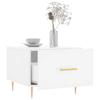 Coffee Tables 2 pcs High Gloss White 50x50x40 cm Particleboard