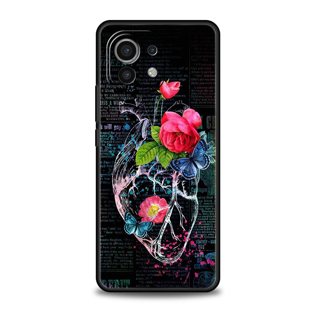 

Heart Art Phone Case for Xiaomi Poco F4 F3 X3 X4 X5 GT NFC M3 M4 11 Ultra 12 12T 13 Note 10 Pro Lite 5G Silicone Cover Capas Bag Xiaomi Mi Note 10
