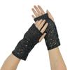 Fingerless Sequins Gloves Vintage Club Handwear Fashion Dancing Gloves  Party Club