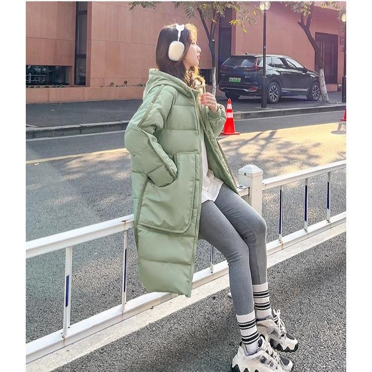 

Зимняя вельветовая куртка-пэчворк на пуху, длинное стеганое пальто, теплая хлопковая верхняя одежда XXL зелёный