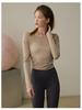 Women's Loose-Fit Long Sleeve Sport Top for Running & Pilates