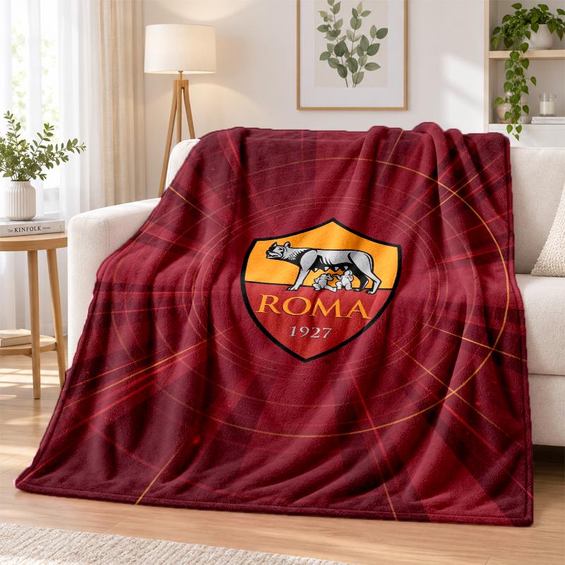 AS Roma Printed Flannel Blanket Warm Comfort Bed Throw For Indoor Home Decoration