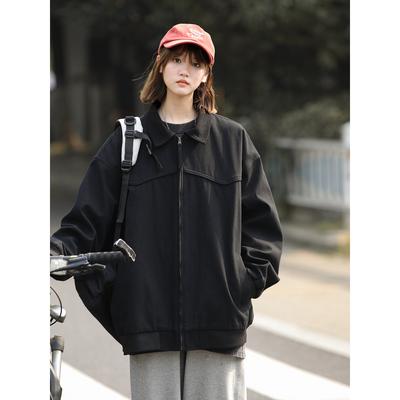 Autumn American Tooling Vintage Lapel Jacket Jacket Loose Fashion Trend Casual Jacket