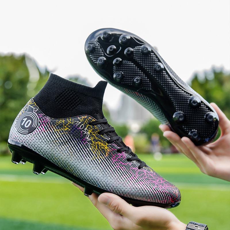 

Football shoes men s broken nails cushioning new professional grass high-top training shoes breathable 48