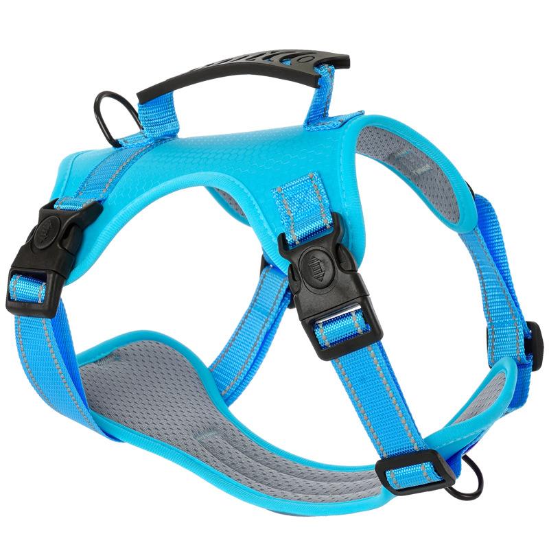 Adjustable Dog Chest Strap Vest Style Night Reflective Corgi Shiba Inu Medium and Large Dog Walking Pet Traction Rope High Quality