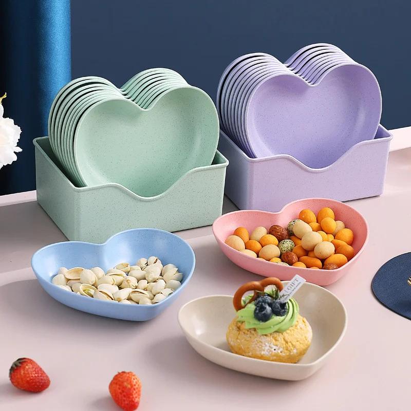 Tableware Bowl Heart Shape Lightweight Seasoning Bowl Food Sauce Dish Appetizer Plates For Kitchen Tools Kitchen Accessories