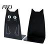 Metal Bookend 1 Pair Cat Book Ends, Cute Bookends for Shelves, Decorative Heavy Duty Support Stopper Home Office Desk Bookshelf Decor
