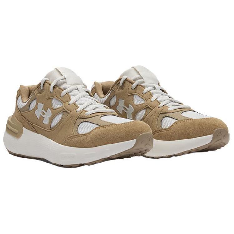 Under Armour Phantom Lux Comfortable Versatile Low-Top Lifestyle Casual Shoes Unisex sneaker Brown White 3028615-263