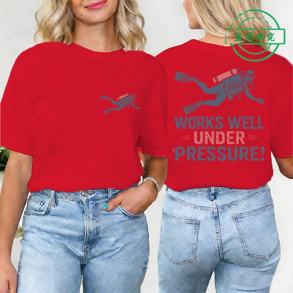 Scuba Diving T-Shirts, Fashion Scuba Diver Gift Graphic Tees, Summer Short Sleeve O Neck Tee Tops for Birthday Shirt Clothing