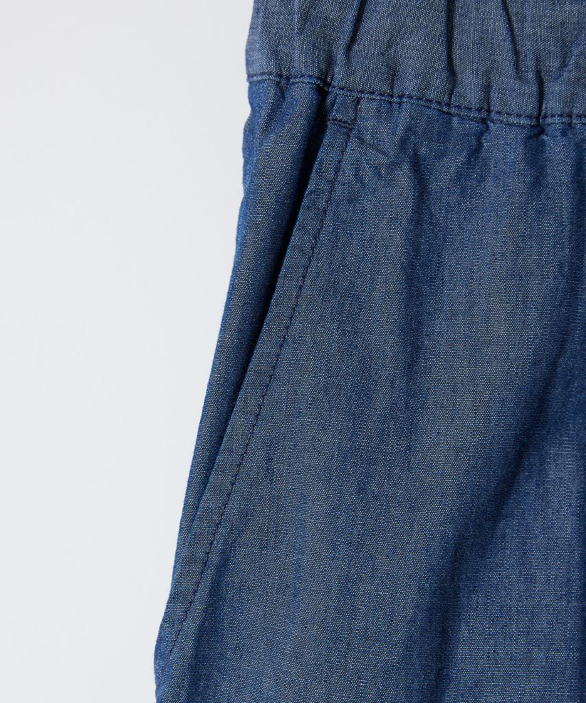 Holliseon Cove Chambray Drape Loose Pants Blue
