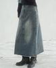 Viva Sers Branch Long Denim Skirt - 2Col
