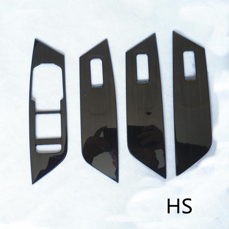 Window Control Panel Trim for Skoda Kodiaq 2016 2017 2018 Interior Metal Cover Car Styling Accessories 4 Pcs