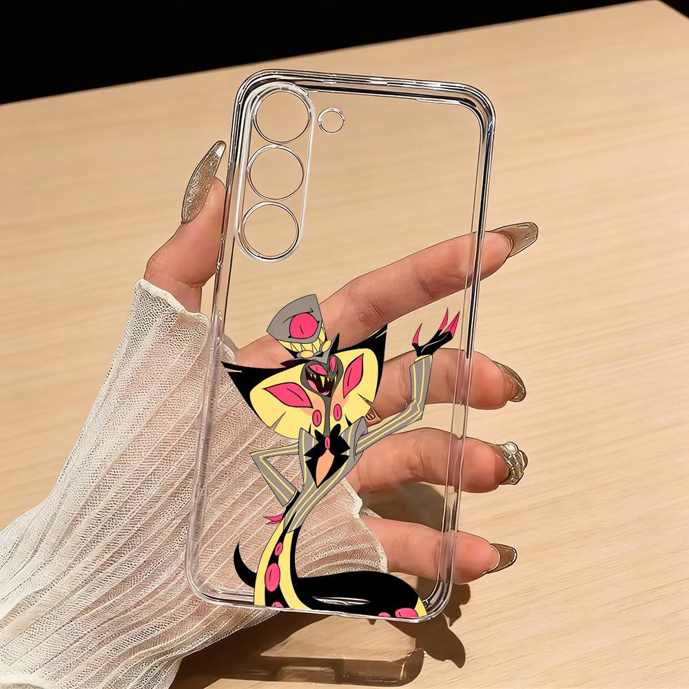 H-Hazbin H-Hotel Чехол для телефона Sir Pentious для Samsung S25,S24,S21,S22,S23,S30,Ultra,S20,Plus,Fe,Lite Прозрачный чехол Samsung S20ULTRA5G