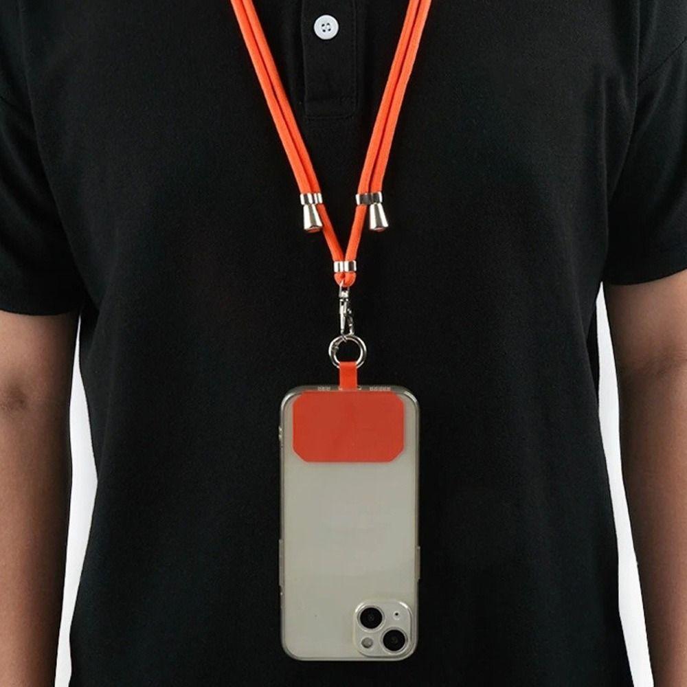 With Patch Phone Lanyards Adjustable Phone Strap Lanyard Universal Hanging Cord Strap  Outdoor