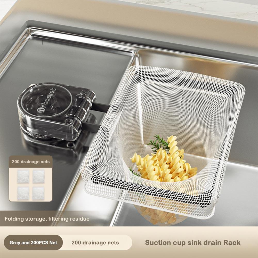 Spülbecken Sieb Spülbeckenfilter Gestell Abnehmbares Müllfilter Regal Hochwertiger Filterbeutel Küche