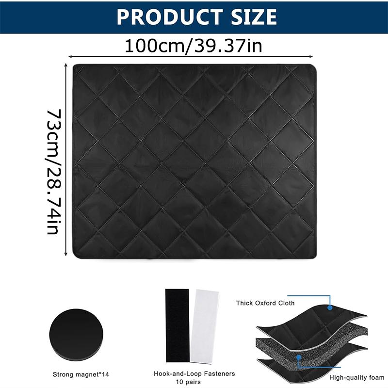 

1 шт. Чехол для камина Аксессуары для камина С магнитным Современный Черный Ветрозащитный Теплый Жаростойкий 2 размера 73*100cm чёрный