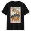 Unisex Tarot Card The Lovers Goth Skeleton Halloween Occult Tshirts Cotton Clothes Beach Y2k Funny Short Sleeve Tshirt O Neck Tee