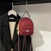 Autumn new diamond chain backpack women's fashion niche leisure student shopping travel backpack