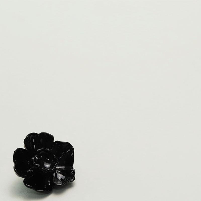 

5 шт. Xiaoxiang Elegant Wind черно-белые цветочные смоляные пуговицы женская одежда свитер куртка кардиган декоративные пуговицы 1 #[Double Lotus Black] 25mm