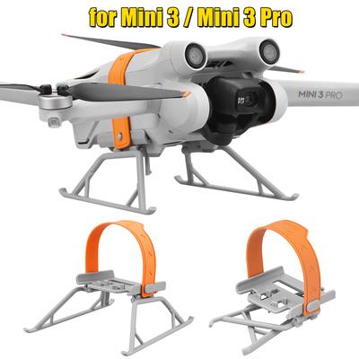 Trépied de train d'atterrissage pliable pour DJI Mini 3/Mini 3 Pro, sangle en silicone, extension de support, pieds de protection, accessoires de drone